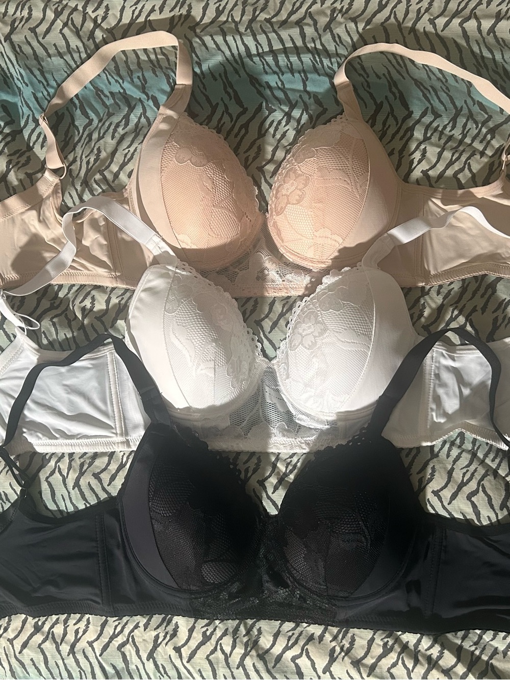 Everyday Lace T-Shirt Bra - Black, White, Nude